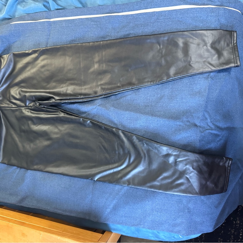 Black Faux Leather Leggings